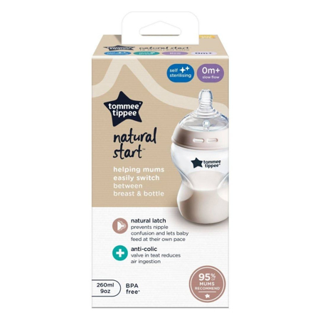 Slika Tommee Tippee® Steklenička s cucljem Natural Start 260ml