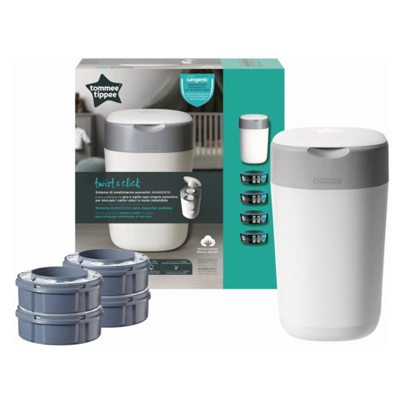 Sangenic® Koš za plenice Twist&Click + 4 kasete