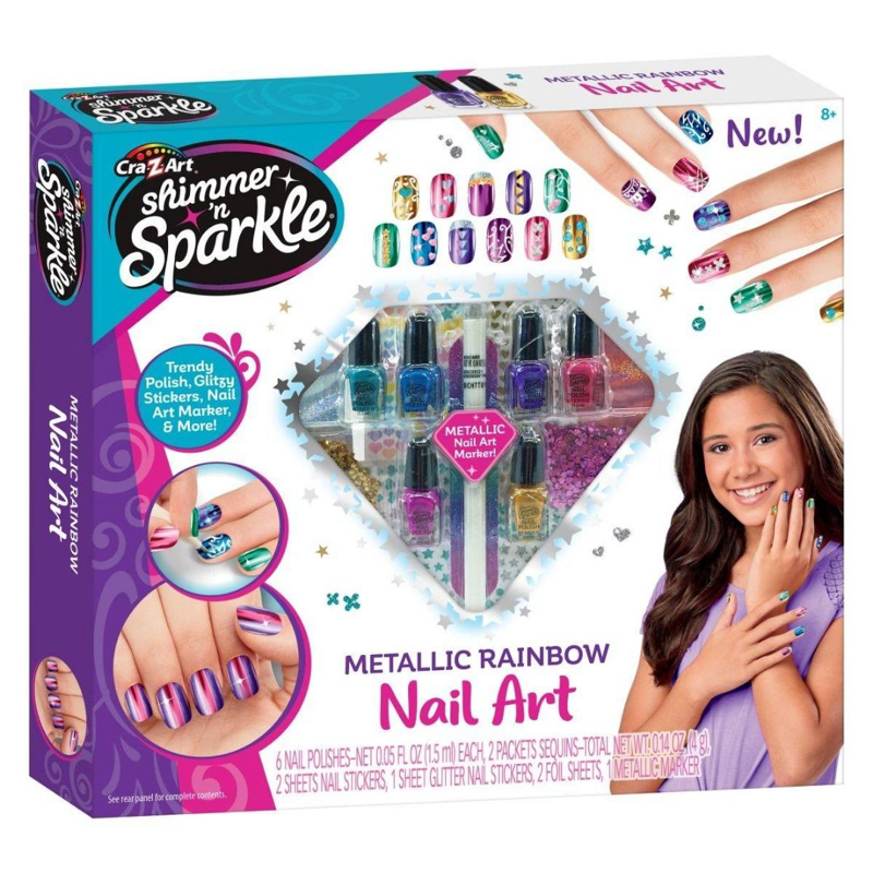 Picture of CrazArt® Metallic Rainbow Nail Art Set