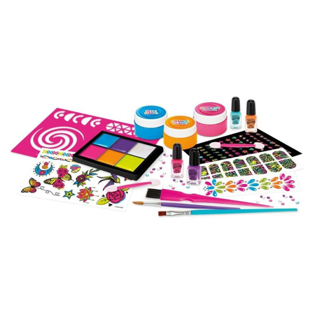 CrazArt® Set 4u1 za tijelo, nokte, kosu i šminku Neon Craze