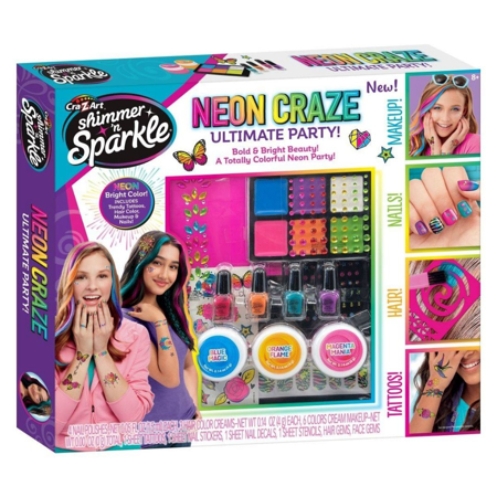 Slika CrazArt® Set 4v1 za telo, nohte, lase in ličila Neon Craze