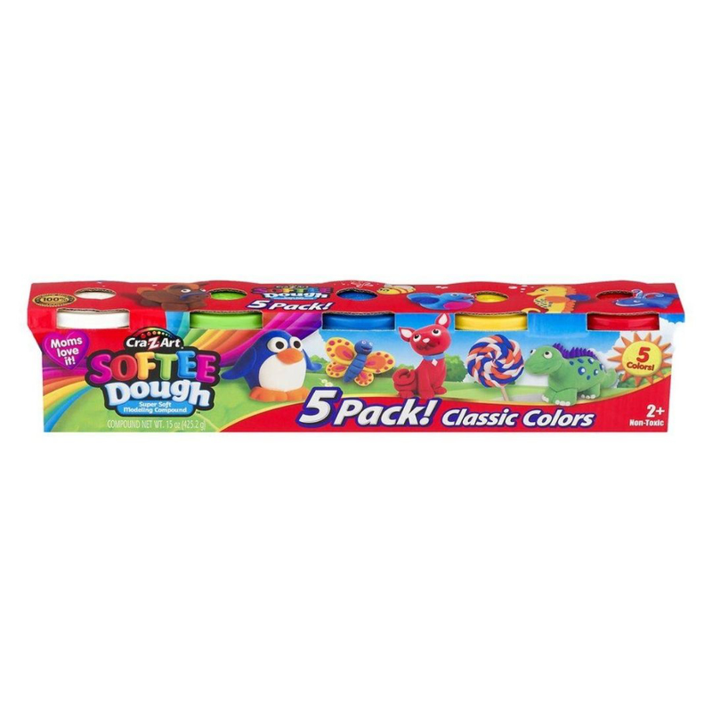 Immagine di CrazArt® Plastilina Softee Dough 5 pezzi