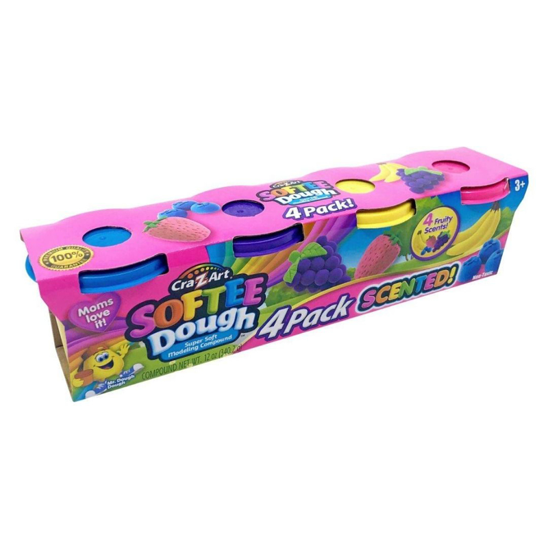 Slika za CrazArt® Mirišljavi dječji plastelin Softee Dough 4 kom