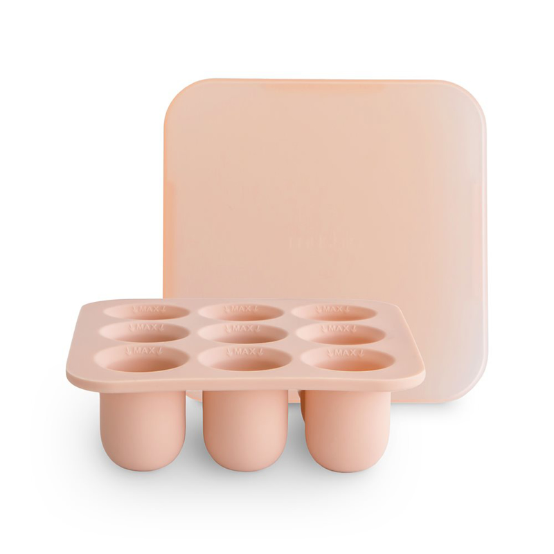 Mushie® Silikonski modelčki za zamrzovalnik​ Blush