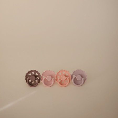 Frigg® Set 4 dudic iz kavčuka Sunset Bliss (0-6m)