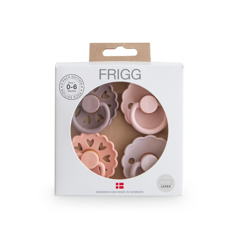 Frigg® Set 4 dudic iz kavčuka Sunset Bliss (0-6m)