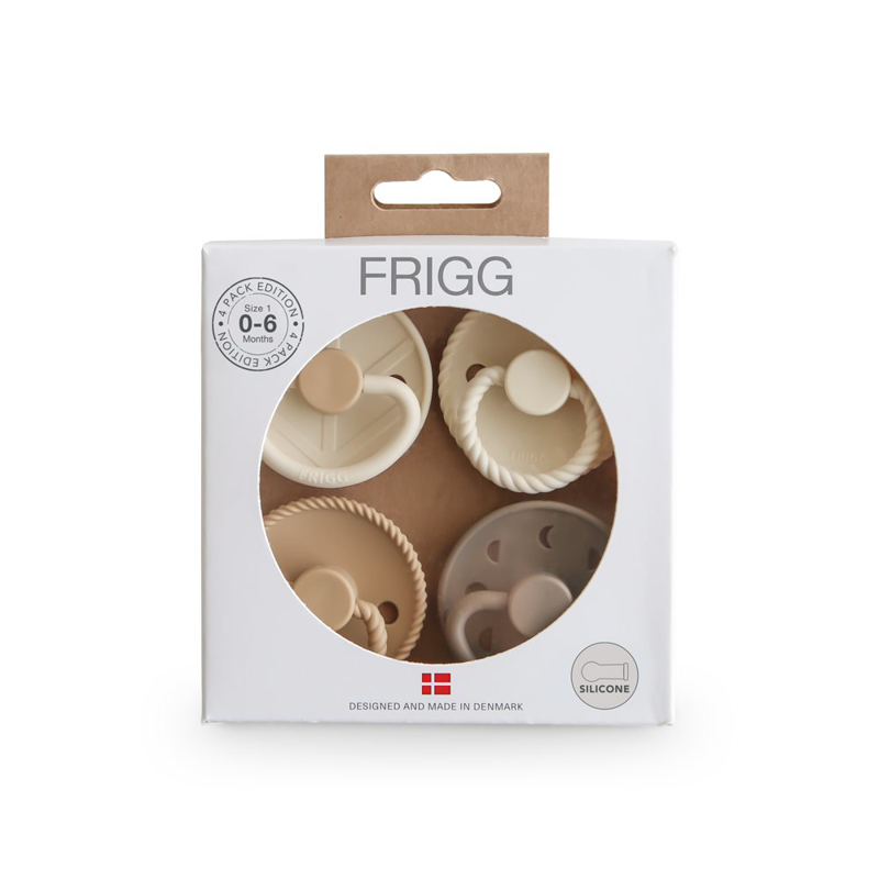 Picture of Frigg® 4-Pack Pacifiers Round Silicone Crystal Sparkle (0-6m)