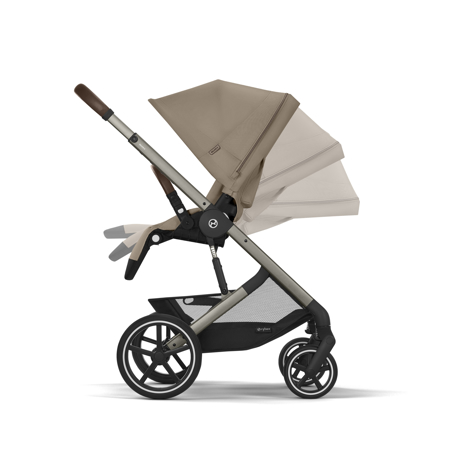 Cybex® Otroški voziček Balios S Lux (0-22 kg) Almond Beige (Taupe Frame)