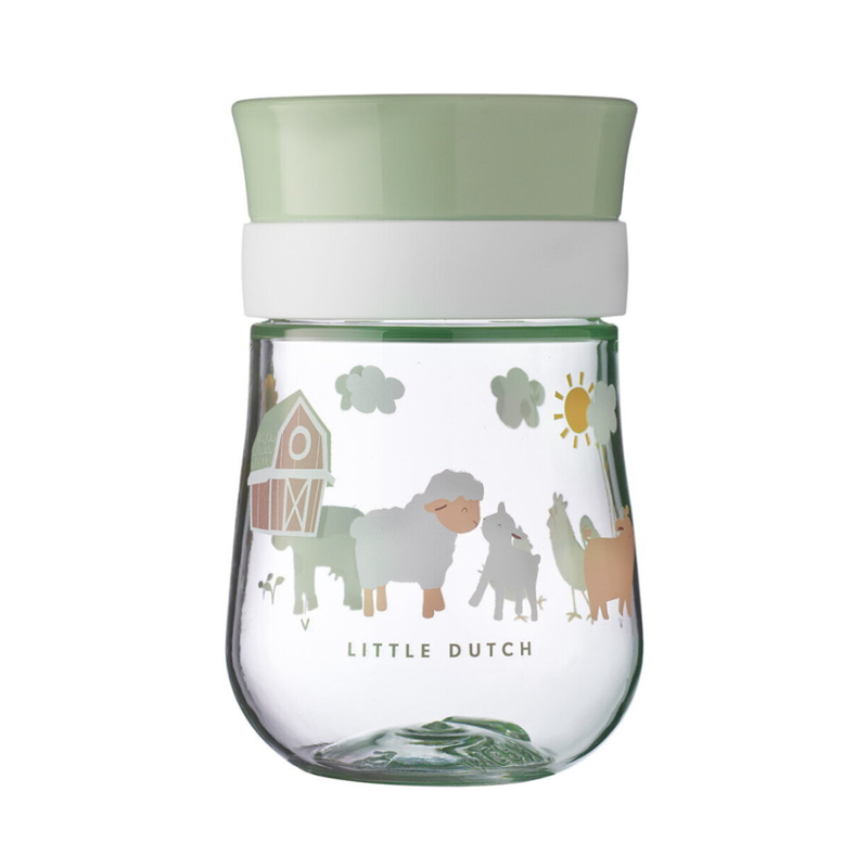 Little Dutch® Skodelica za učenje pitja 360° Little Farm 300ml