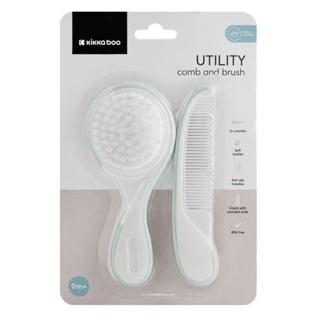 Immagine di KikkaBoo® Set pettine e spazzola Mint