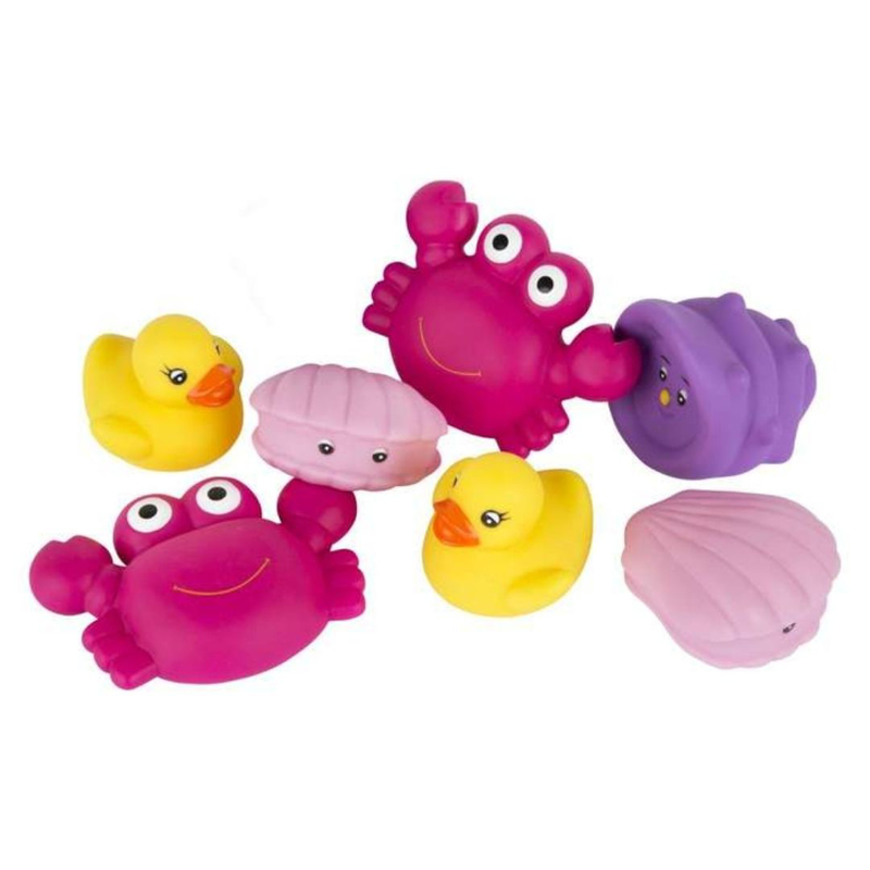Playgro® Kopalne igračke brez lukenj Morske živali 7 kos Pink