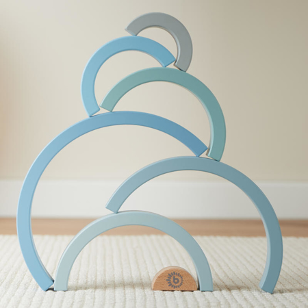 Bieco® Lesena mavrica Blue
