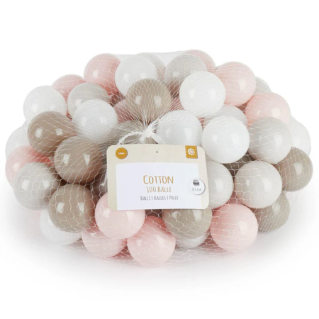 Bieco® Žogice za bazenček Cotton 100 kos