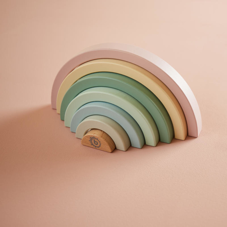 Immagine di Bieco® Arcobaleno in legno Rose