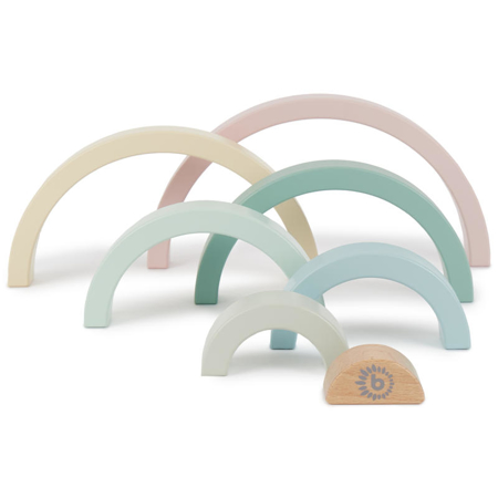 Immagine di Bieco® Arcobaleno in legno Rose