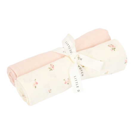 Slika Little Dutch® Komplet 2 tetra pleničk Fairy Floral/Blossom 70x70