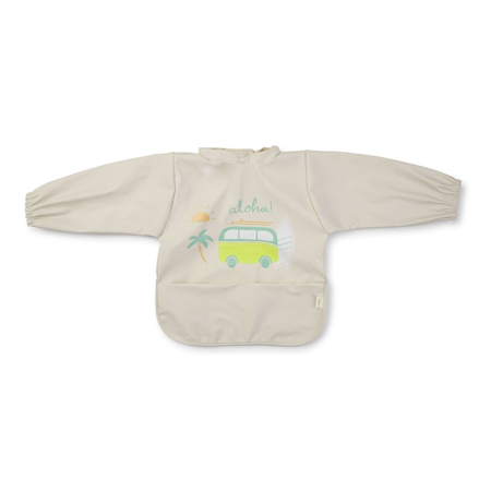 Slika Saro Baby® Nepremočljivi slinček z rokavi Aloha