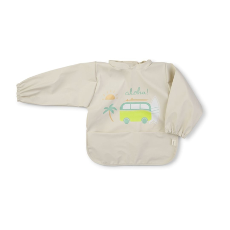 Saro Baby® Nepremočljivi slinček z rokavi Aloha