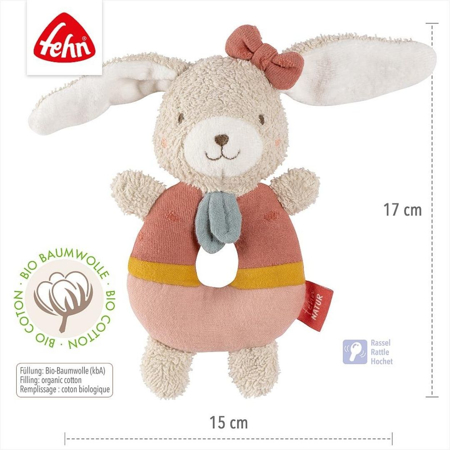 Fehn® Ropotuljica zajček Natur