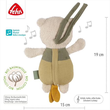 Fehn® Glasbena obešanka Medvedek Natur
