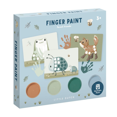 Slika Little Dutch® Set za barvanje s prsti Forest Friends