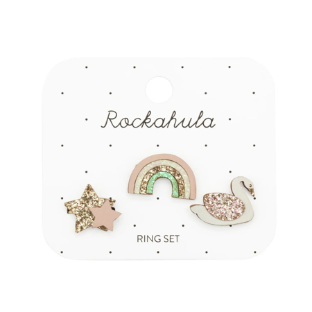Slika za Rockahula® Set prstena Enchanted Rainbow And Swan