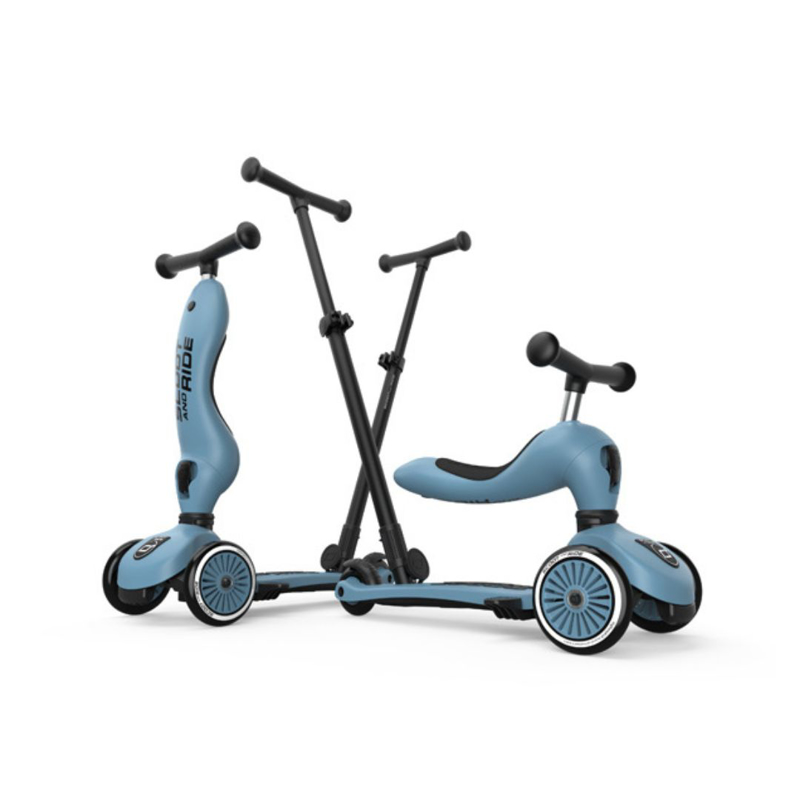 Scoot & Ride® Otroški poganjalec in skiro Highwaykick 1 Push and Go Steel