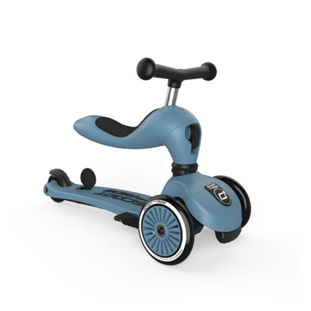Scoot & Ride® Otroški poganjalec in skiro Highwaykick 1 Push and Go Steel