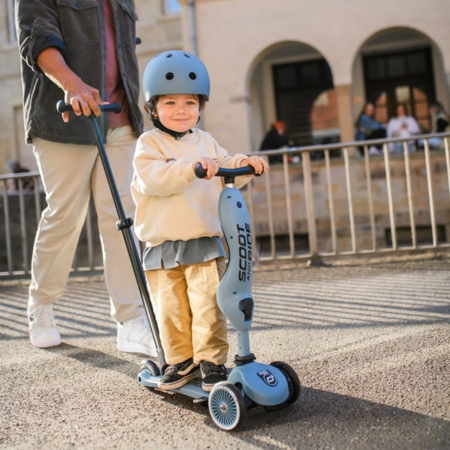 Scoot & Ride® Otroški poganjalec in skiro Highwaykick 1 Push and Go Steel