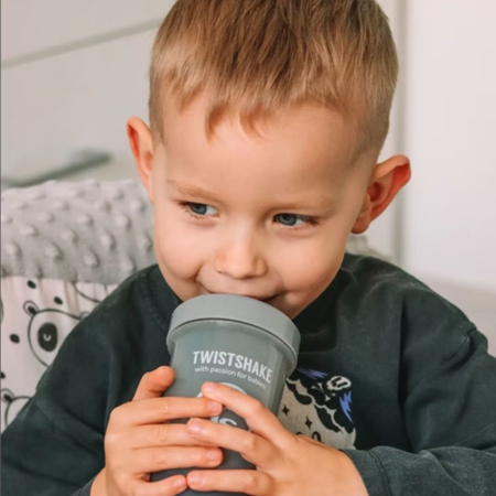 Twistshake® Lonček Kid Cup 360ml (12+m) Pastel Grey
