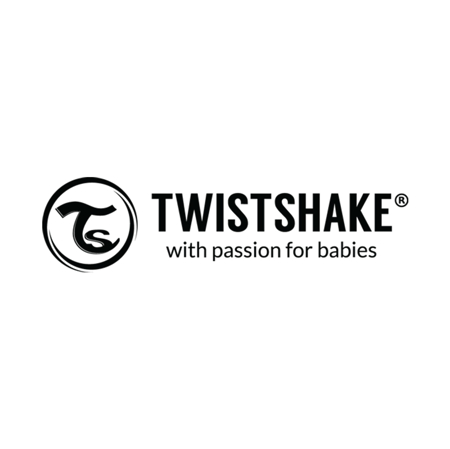 Twistshake® Lonček s slamico 360ml (12+m) Black