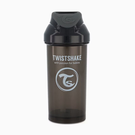 Twistshake® Lonček s slamico 360ml (12+m) Black