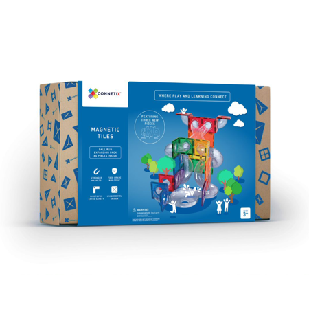 Connetix® Magnetne ploščice Rainbow Ball Run Expansion Pack 66-delni
