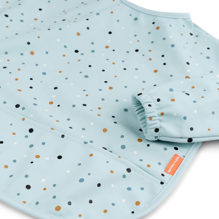 Done by Deer® Podbradnjak s rukavima Happy Dots Blue