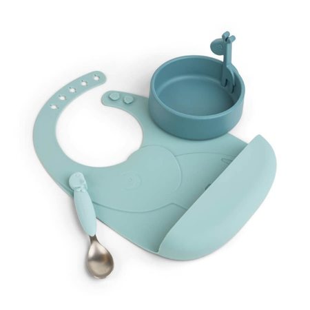 Slika Done by Deer® Prvi jedilni set Peekaboo Blue