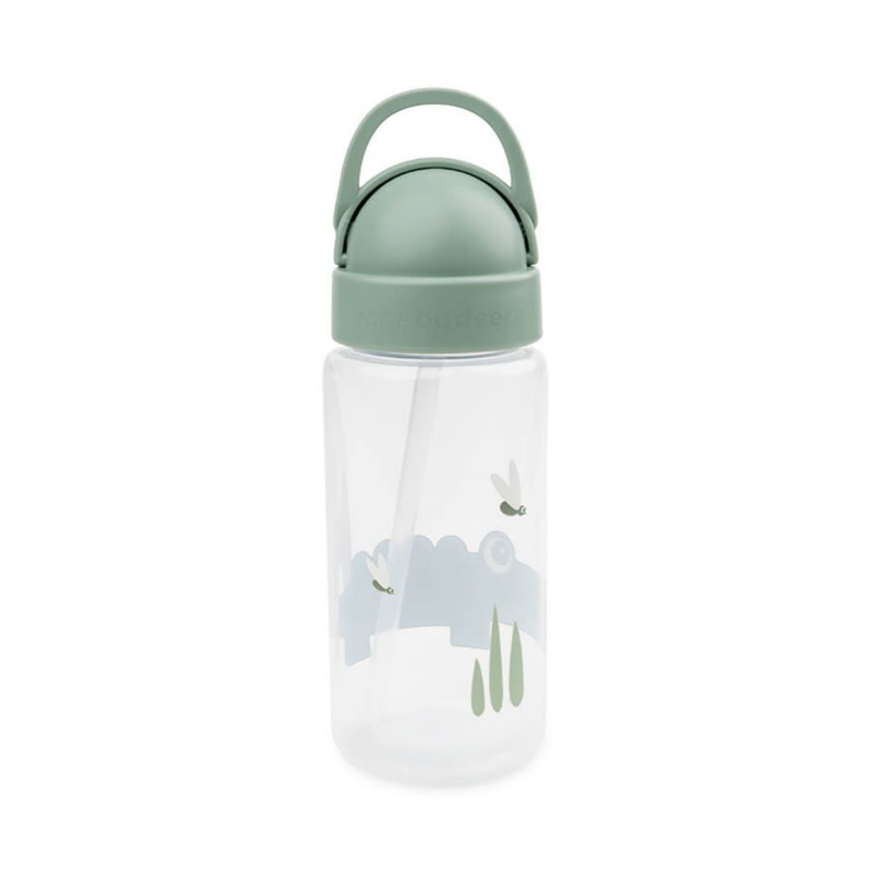 Done by Deer® Steklenička s slamico Croco 350 ml