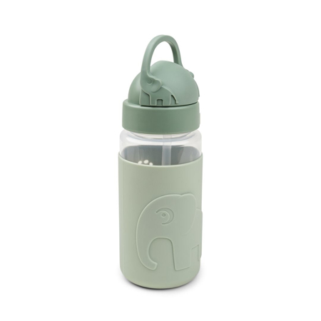 Done by Deer® Steklenička s slamico Elphee Green 350 ml