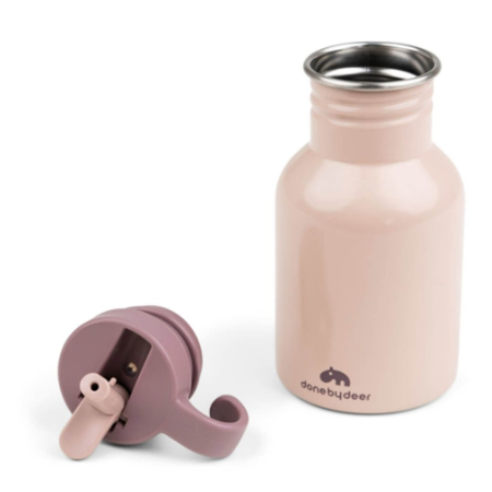 Done by Deer® Kovinska steklenička s slamico Ozzo Powder 350 ml