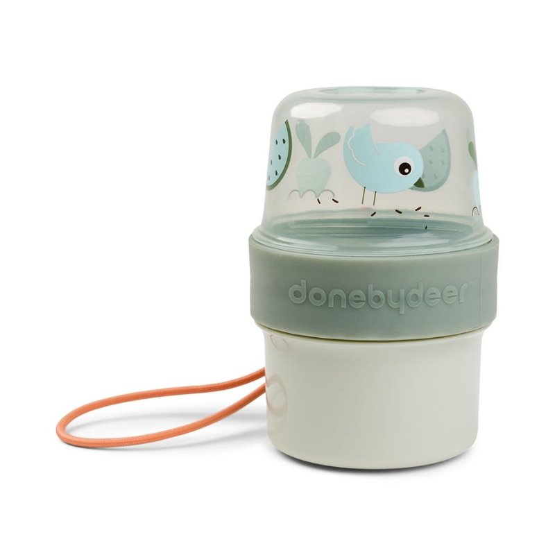 Picture of Done by Deer® To Go snack container S Birdee Green