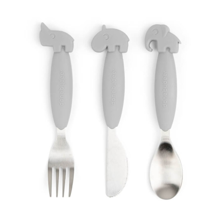 Slika za Done by Deer® Pribor za jelo Deer Friends Grey