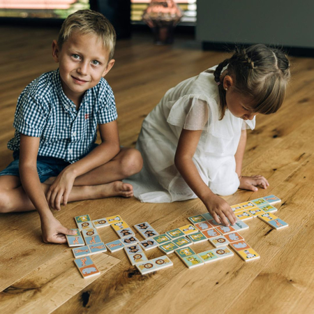 Slika za Free2Play® Drvena društvena igra Domino (28 komada)