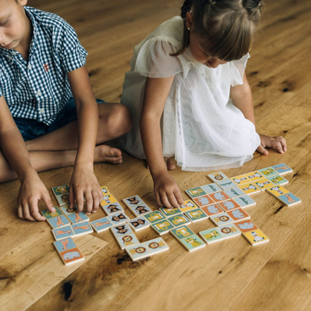 Slika za Free2Play® Drvena društvena igra Domino (28 komada)