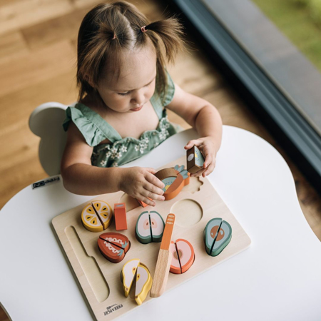 Immagine di  Free2Play® Frutta in legno su vassoio