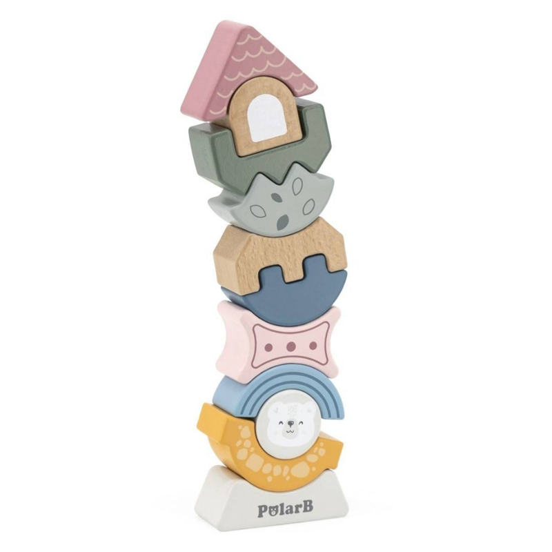 PolarB® Lesene figurice zlaganje Stolp
