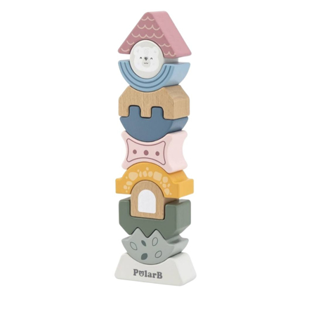 PolarB® Lesene figurice zlaganje Stolp
