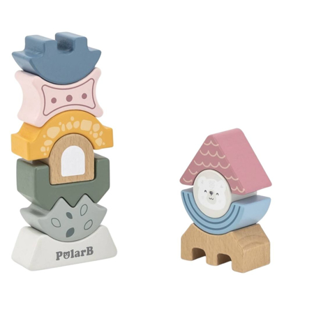 PolarB® Lesene figurice zlaganje Stolp