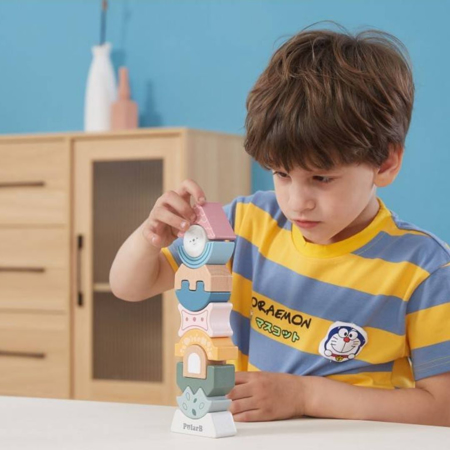 PolarB® Lesene figurice zlaganje Stolp