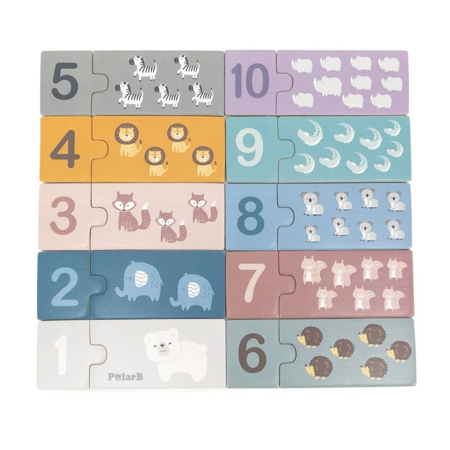 Picture of PolarB® Wooden Puzzle Numbers