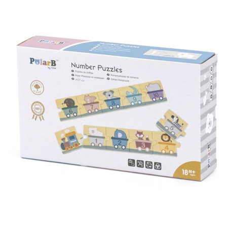 Picture of PolarB® Wooden Puzzle Numbers