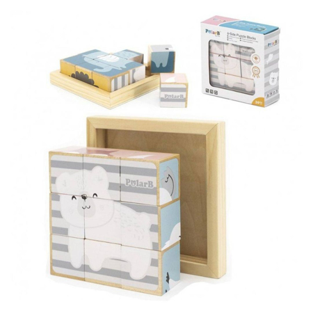 Picture of PolarB® Wooden Puzzle blocks 6 pcs